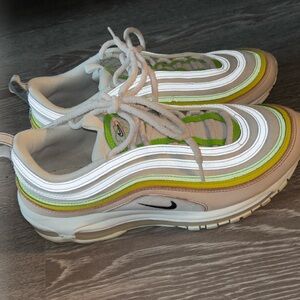 NIKE Air Max 97 Easter Egg White & Pink Sneakers US 10.5